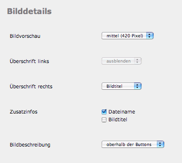 Screenshot Bilddetails