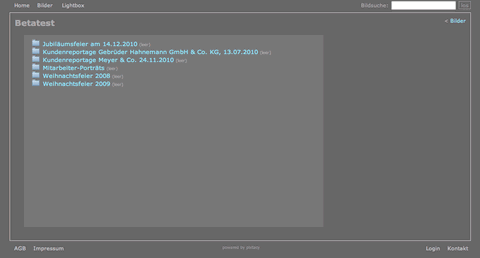 Screenshot Ordnerliste