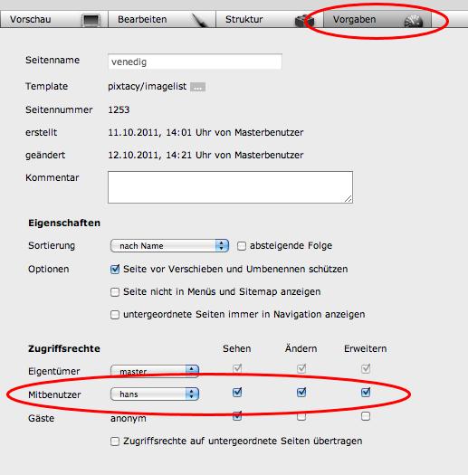 Zugriffsrechte festlegen